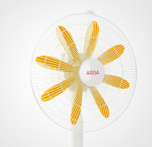 Arisa Kipas Angin FA - 1603 - Body : White, Fin : Orange - Metal Grill